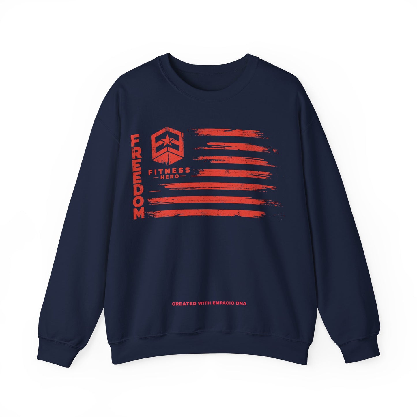 Freedom Fitness Hero Red Dawn Crewneck Sweatshirt