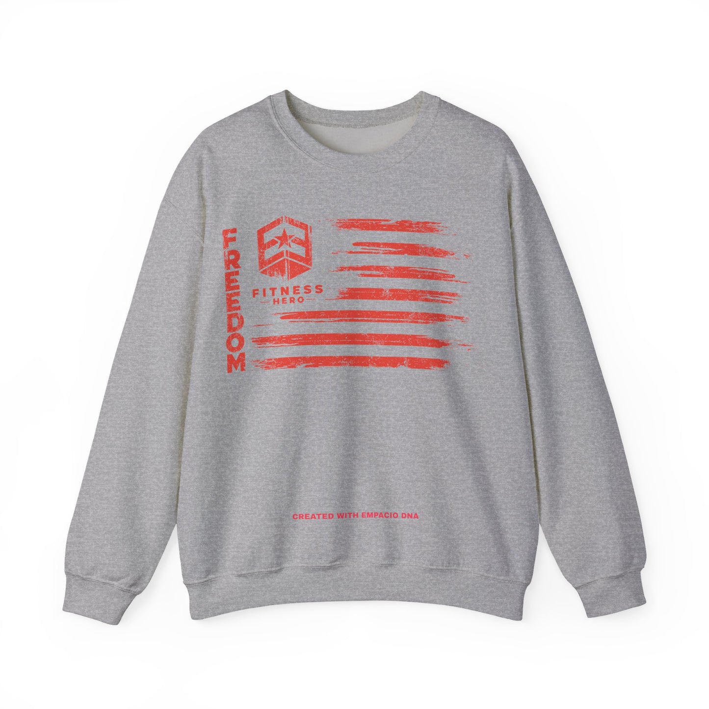 Freedom Fitness Hero Red Dawn Crewneck Sweatshirt