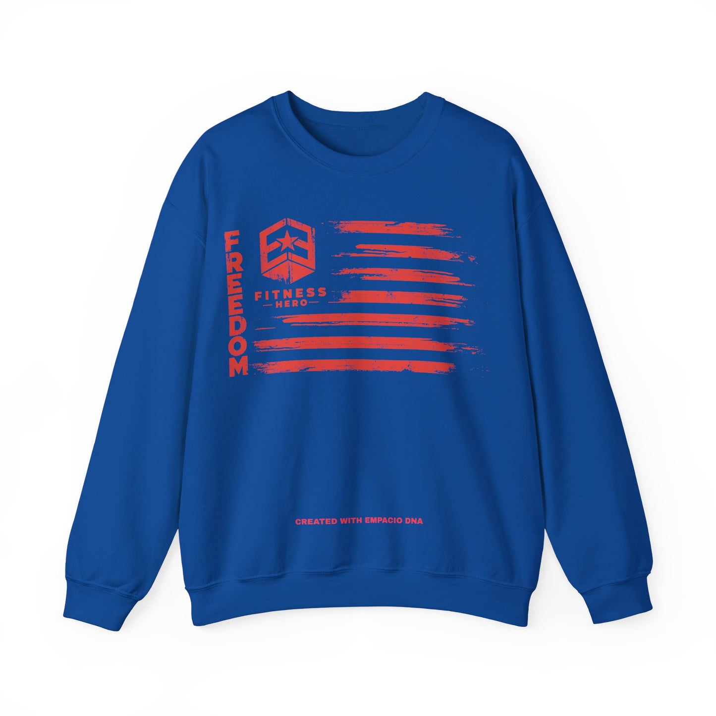 Freedom Fitness Hero Red Dawn Crewneck Sweatshirt