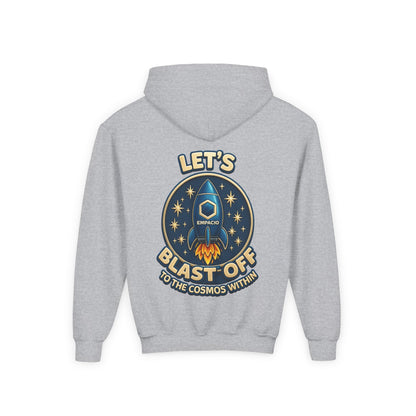 Kids Rocket Hoodie — "Let’s Blastoff” Space Sweatshir