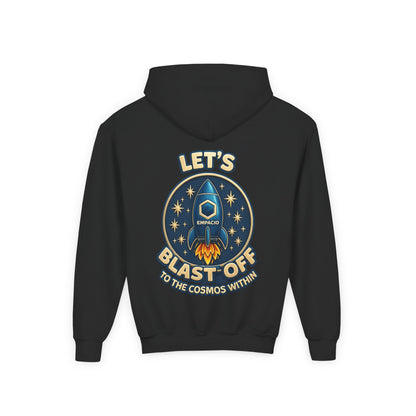 Kids Rocket Hoodie — "Let’s Blastoff” Space Sweatshir