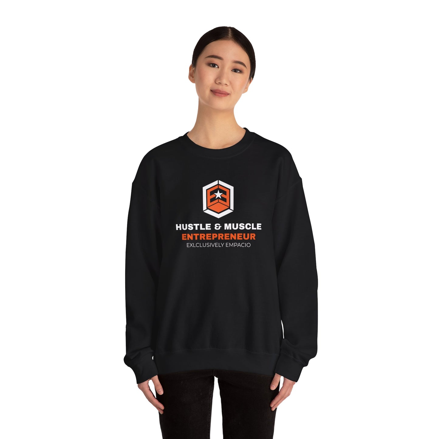 Entruem Hustle & Muscle Entrepreneur Crewneck Sweatshirt