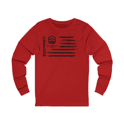 Freedom Fitness Hero Black Flag Long Sleeve Tee