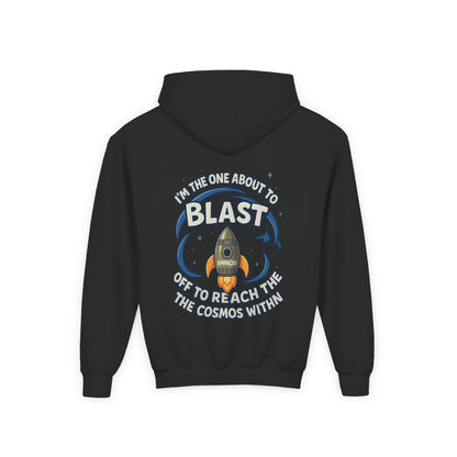 Kids Rocket Hoodie — "Blast Off” Space Sweatshir