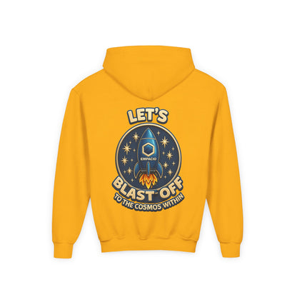 Kids Rocket Hoodie — "Let’s Blastoff” Space Sweatshir
