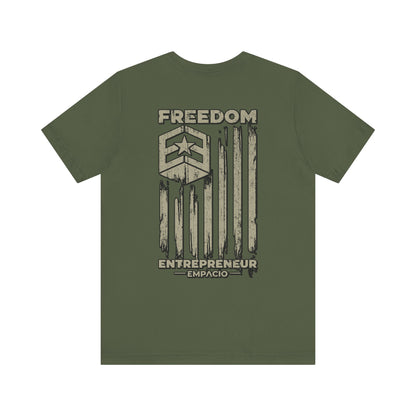 Freedom Entrepreneur Green Flag Hero Jersey Short Sleeve Tee