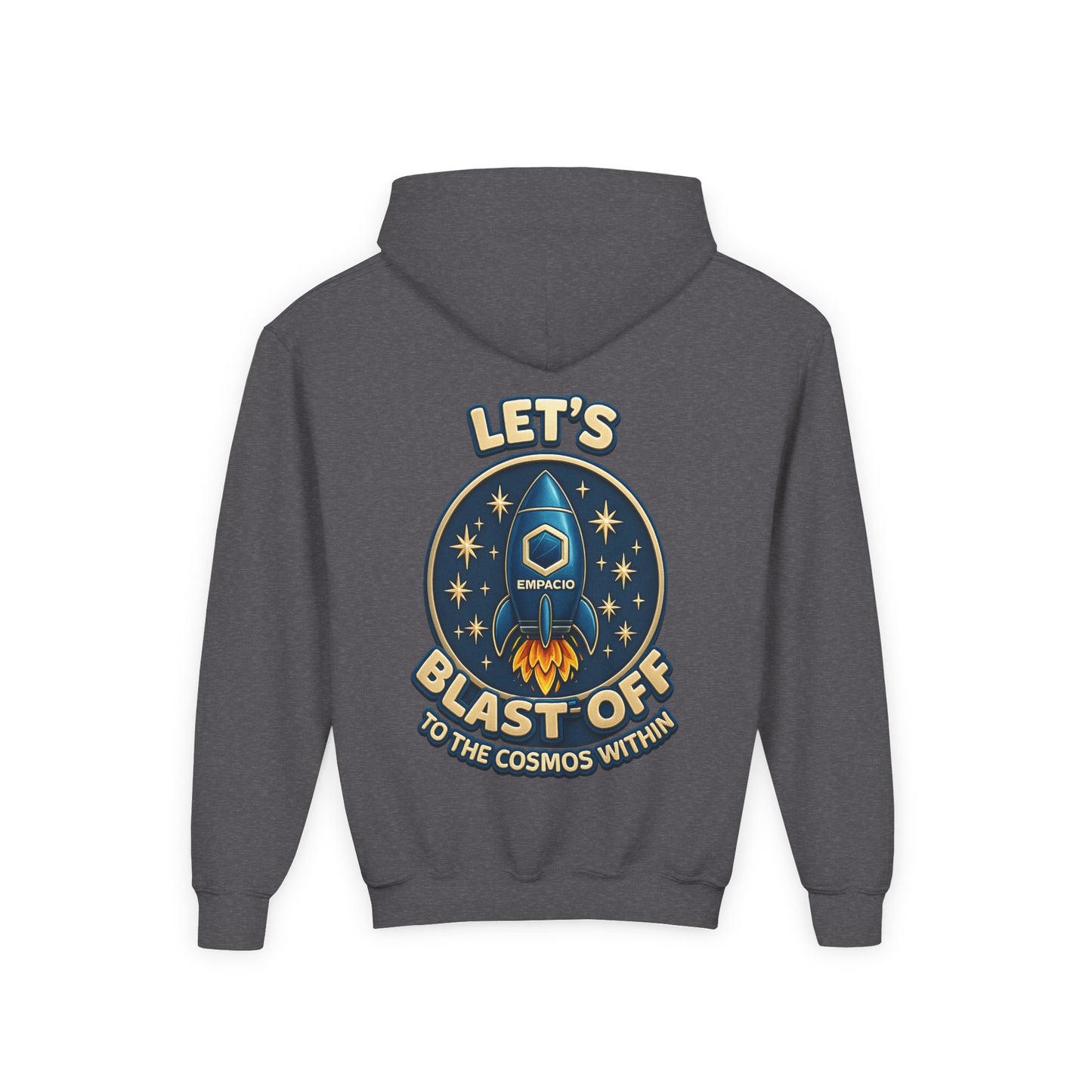 Kids Rocket Hoodie — "Let’s Blastoff” Space Sweatshir