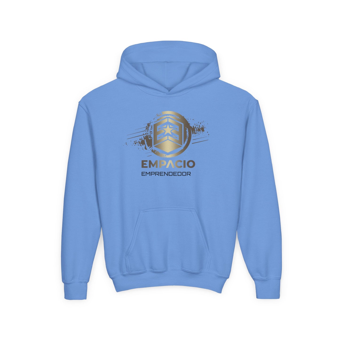 Youth Emprendedor Heavy Blend Hooded Sweatshirt - EMPLACIO Graphic Design, Comfortable & Stylish