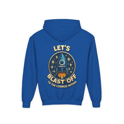 Kids Rocket Hoodie — "Let’s Blastoff” Space Sweatshir