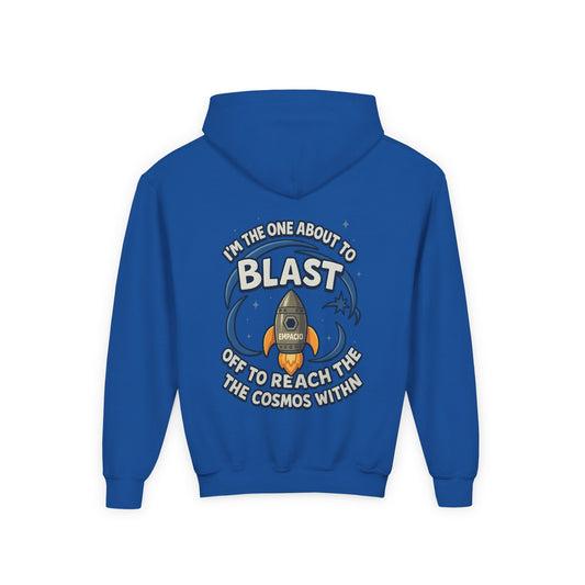 Kids Rocket Hoodie — "Blast Off” Space Sweatshir