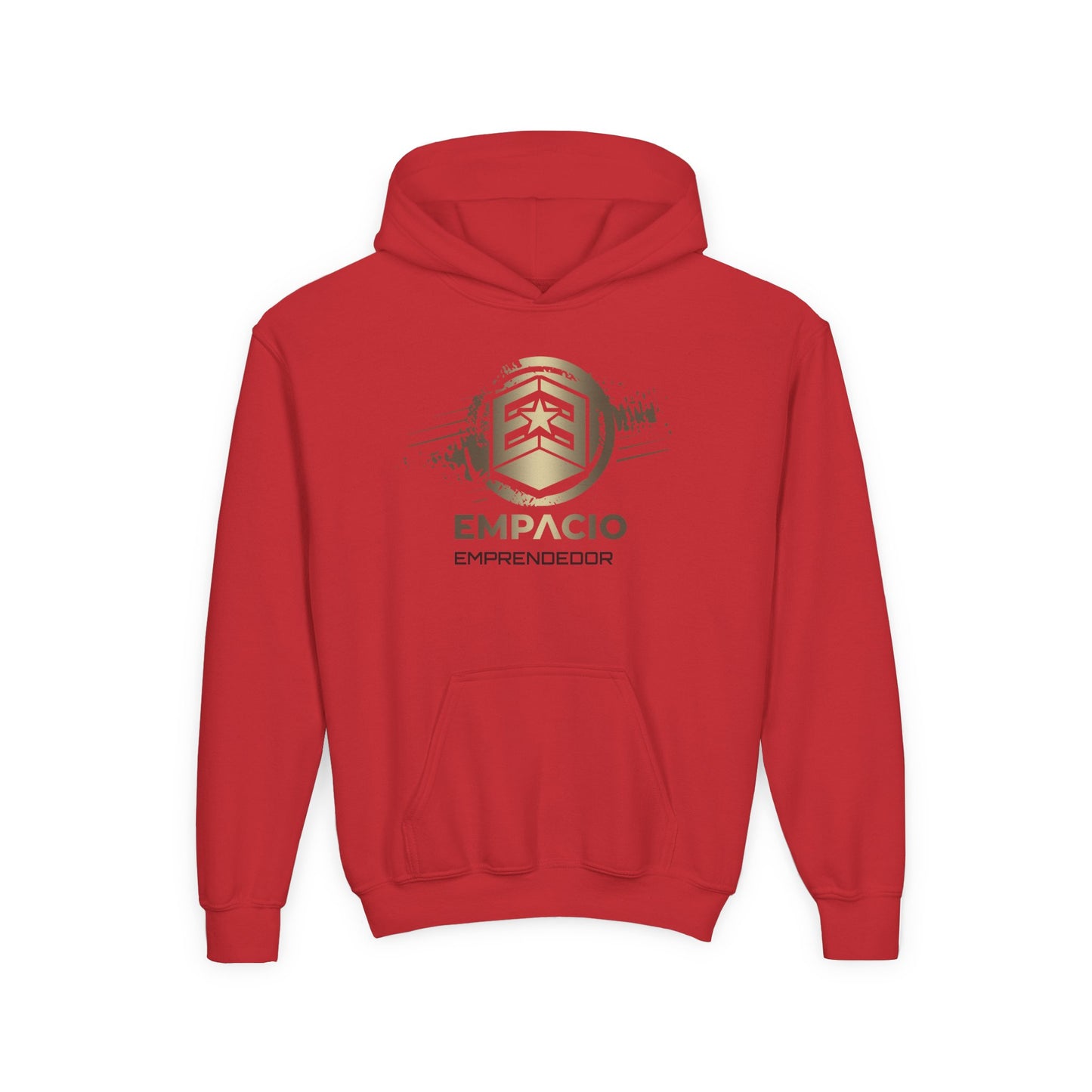 Youth Emprendedor Heavy Blend Hooded Sweatshirt - EMPLACIO Graphic Design, Comfortable & Stylish