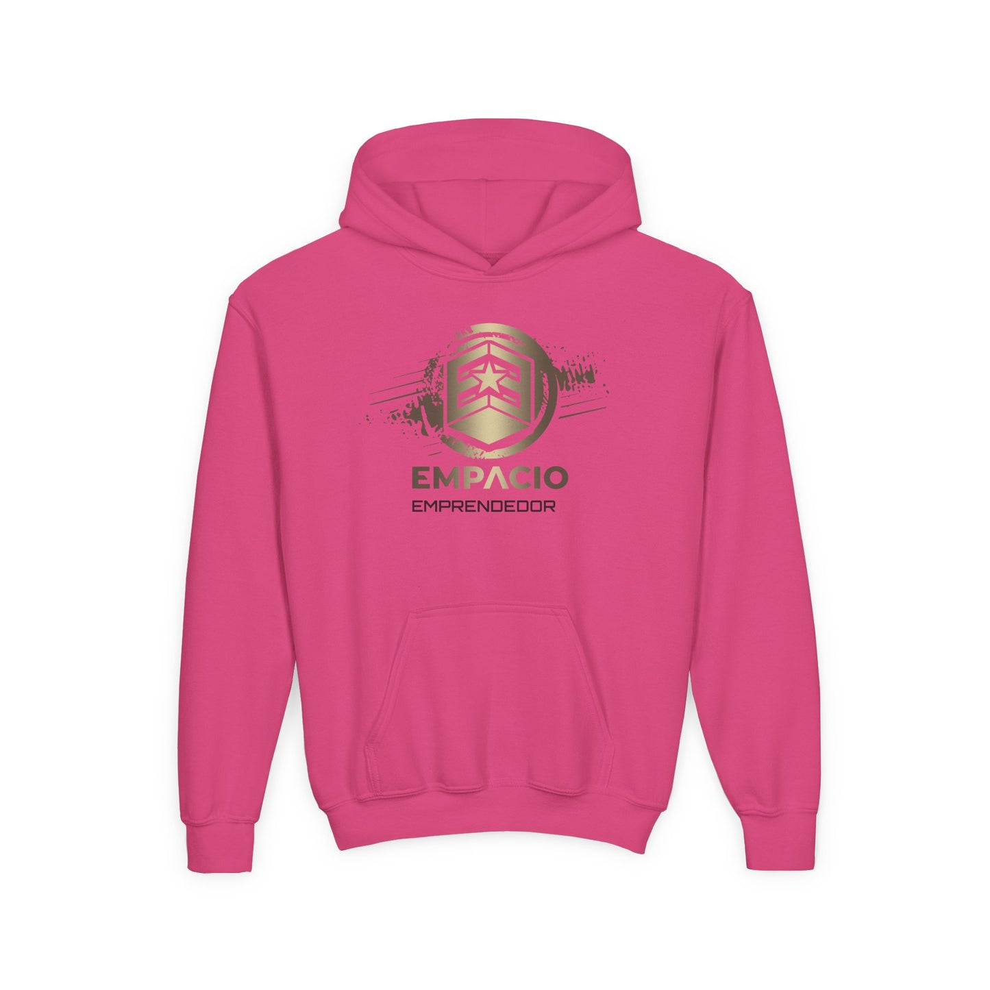 Youth Emprendedor Heavy Blend Hooded Sweatshirt - EMPLACIO Graphic Design, Comfortable & Stylish