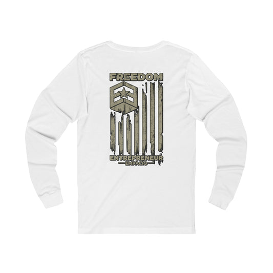 Freedom Entrepreneur Green Flag Long Sleeve Tee
