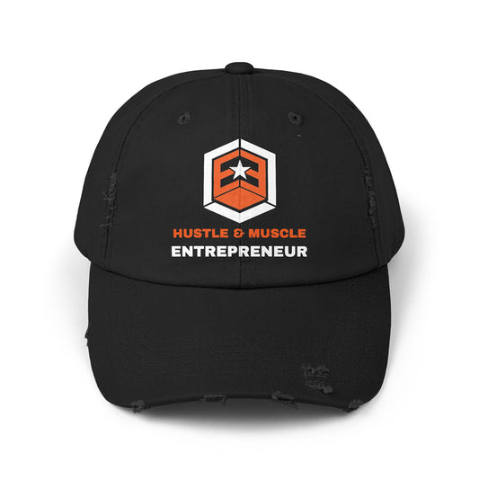 Entruem Hustle & Muscle Entrepreneur Distressed Cap