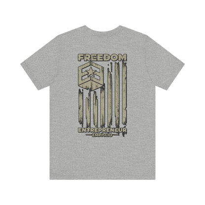Freedom Entrepreneur Green Flag Hero Jersey Short Sleeve Tee