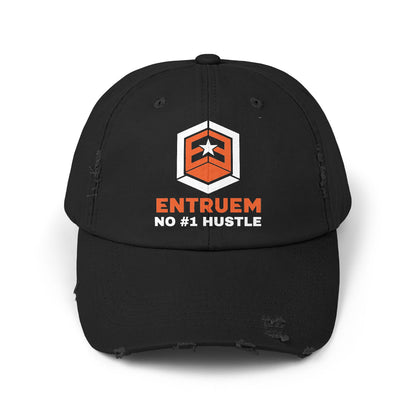 Entruem NO #1 HUSTLE Collection Distressed Cap