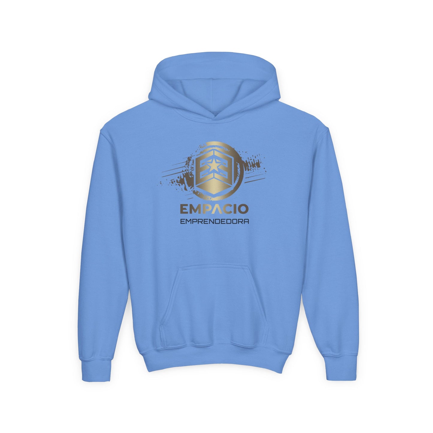 Youth Emprendedora Heavy Blend Hooded Sweatshirt - EMPLACIO Graphic Design, Comfortable & Stylish