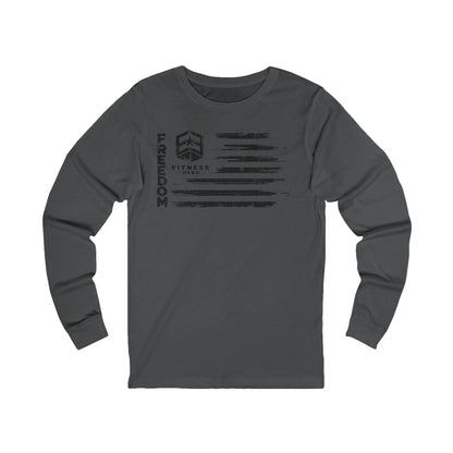 Freedom Fitness Hero Black Flag Long Sleeve Tee