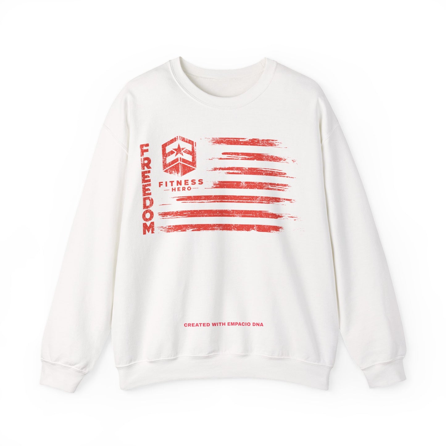 Freedom Fitness Hero Red Dawn Crewneck Sweatshirt