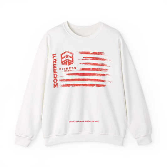 Freedom Fitness Hero Red Dawn Crewneck Sweatshirt
