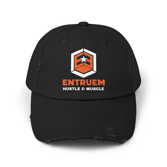 Entruem HUSTLE & MUSCLE Collection Distressed Cap